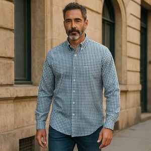 Vineyard Vines Tucker Shirt Long Sleeve Checkerboard‎ Casual Button Down Shirt